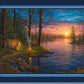 Autumn Retreat Campimg Panel At the Lake - ARET05581-PA