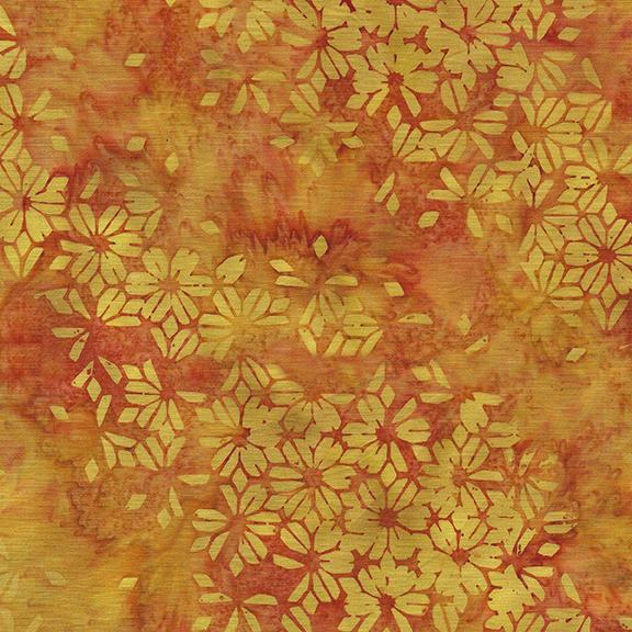 Autumn Spendor - Modern Opulence -Tesselations - Orange Vermillion - 612206282