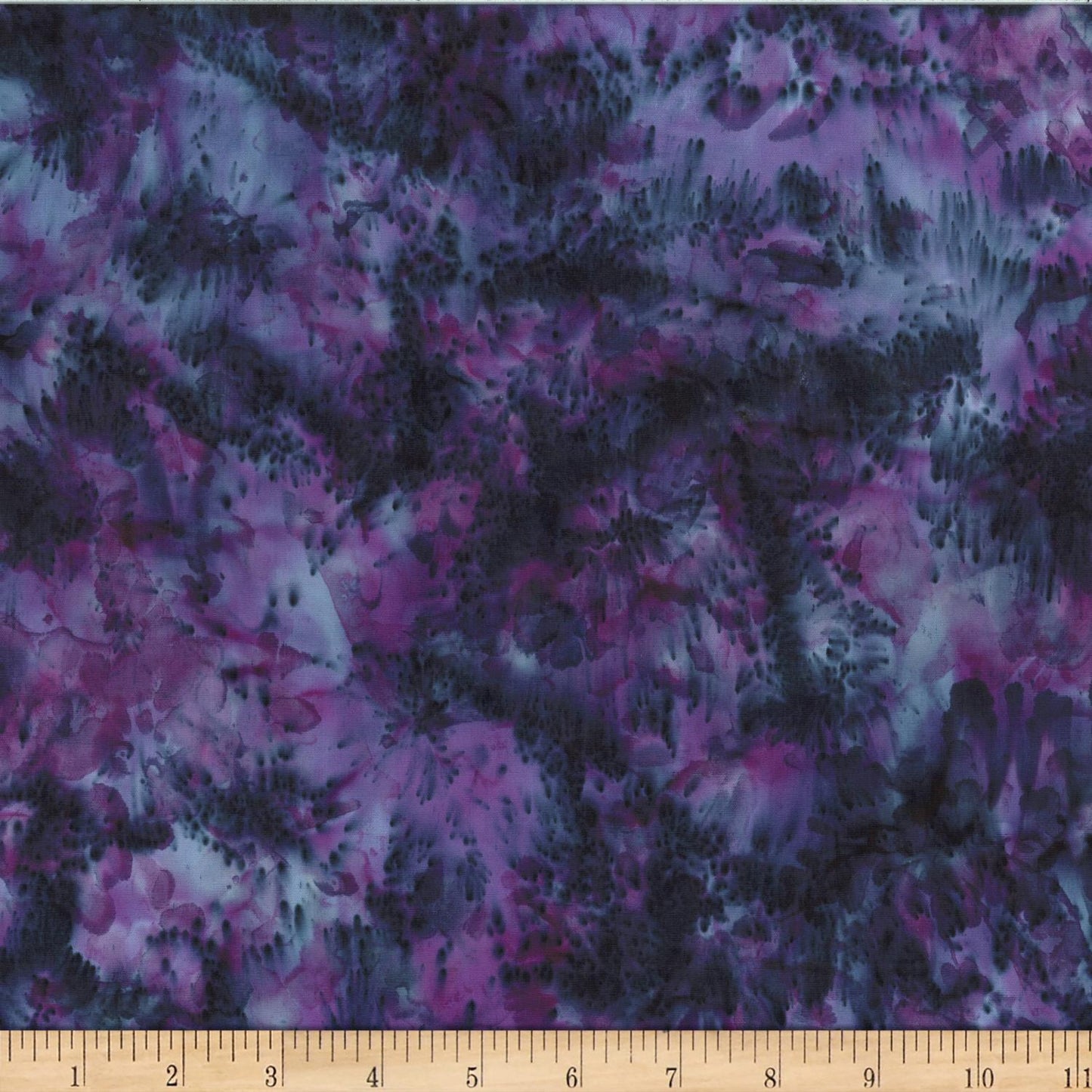 Bali Batik - Wisteria Blooms - Merlot - 2844-394