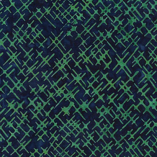Batik - Cross Hatch - Blue Ocean - 622301580