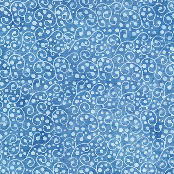 Batik - Dot Swirl - Blue Harbor - 122210555