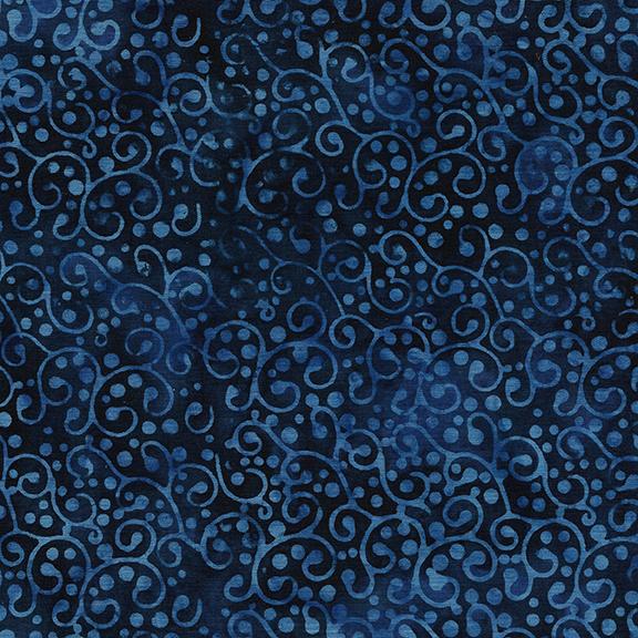 Batik - Dot Swirl - Blue Ocean - 122210580