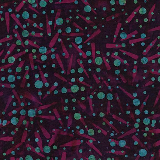 Batik - Dotty Grid - Purple Wine - 622302480