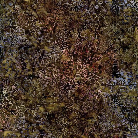 Batik - Garden Floral - B3606-Earth