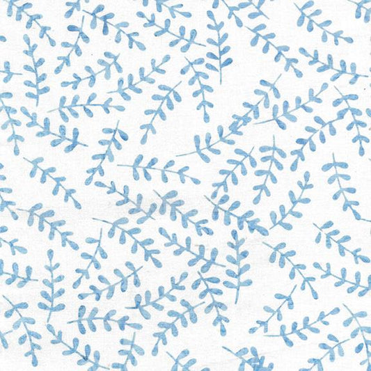 Batik - Small Leaf - White - 122217700