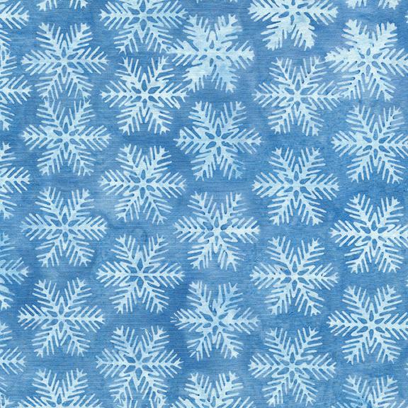 Batik - Snowflake - Blue Harbor - 122214555