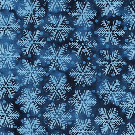 Batik - Snowflake - Blue Navy - 122214585