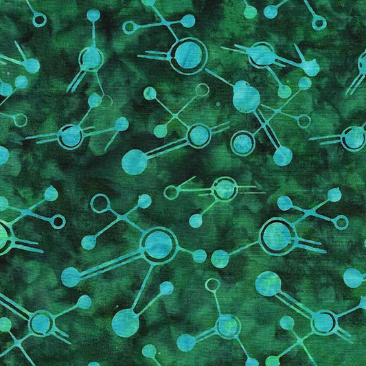 Batiks - Pins & Needles - Teal Seaweed - 622304993