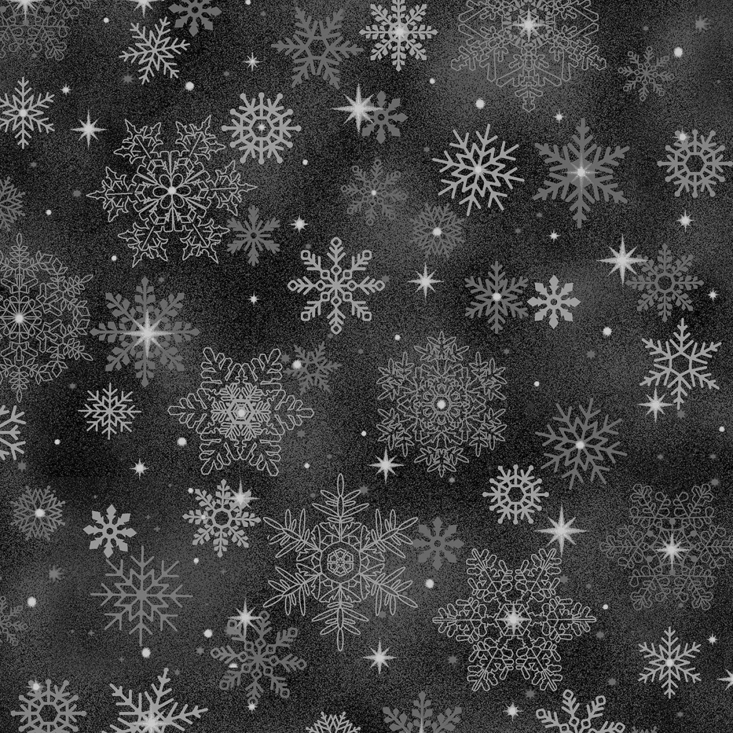 Bentley's Snowflakes - Big Snowflakes -  R650948D-BLACK