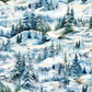Beyond The Pines - Blue Spruce Multi Pine Tree Scenic Minky # 3692MK-76