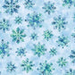 Beyond The Pines - Medium Blue Snowflakes 12 Inch repeat # 3686-70