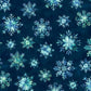Beyond The Pines - Midnight Blue Snowflakes Minky # 3691MK-77