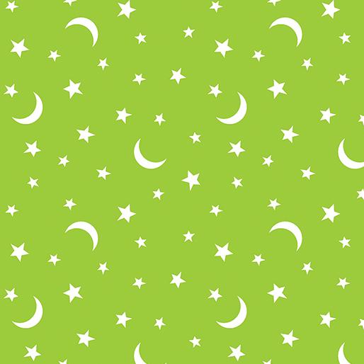 Black & Boo - Little Stars & Moons - Green - 14563G-44