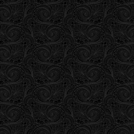Black Geo Swirls - C3788-Black