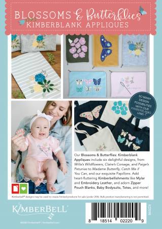 Blossoms & Butterflies Kimberblank Appliques # KD598 - Special Order