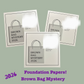 Brown Bag Mystery 2026 Foundation Paper - Set of 3 Pads