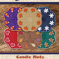 Candle Mats Fall and Winter Collection Applique Machine Embroidery Designs # EC-CA1-DD