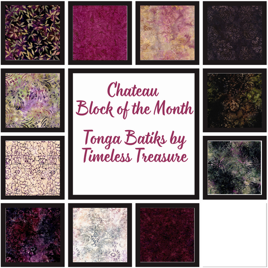 Chateau Block of The Month -Insurance Fat Eighths Bundle - 11 Pack