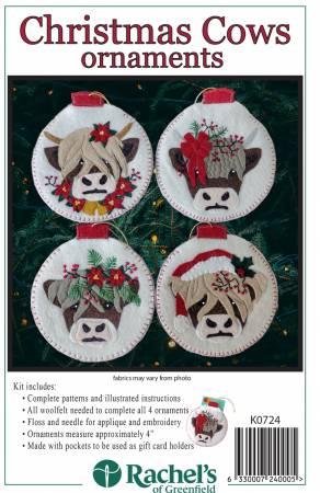 Christmas Cows Ornament Kit # RK0724