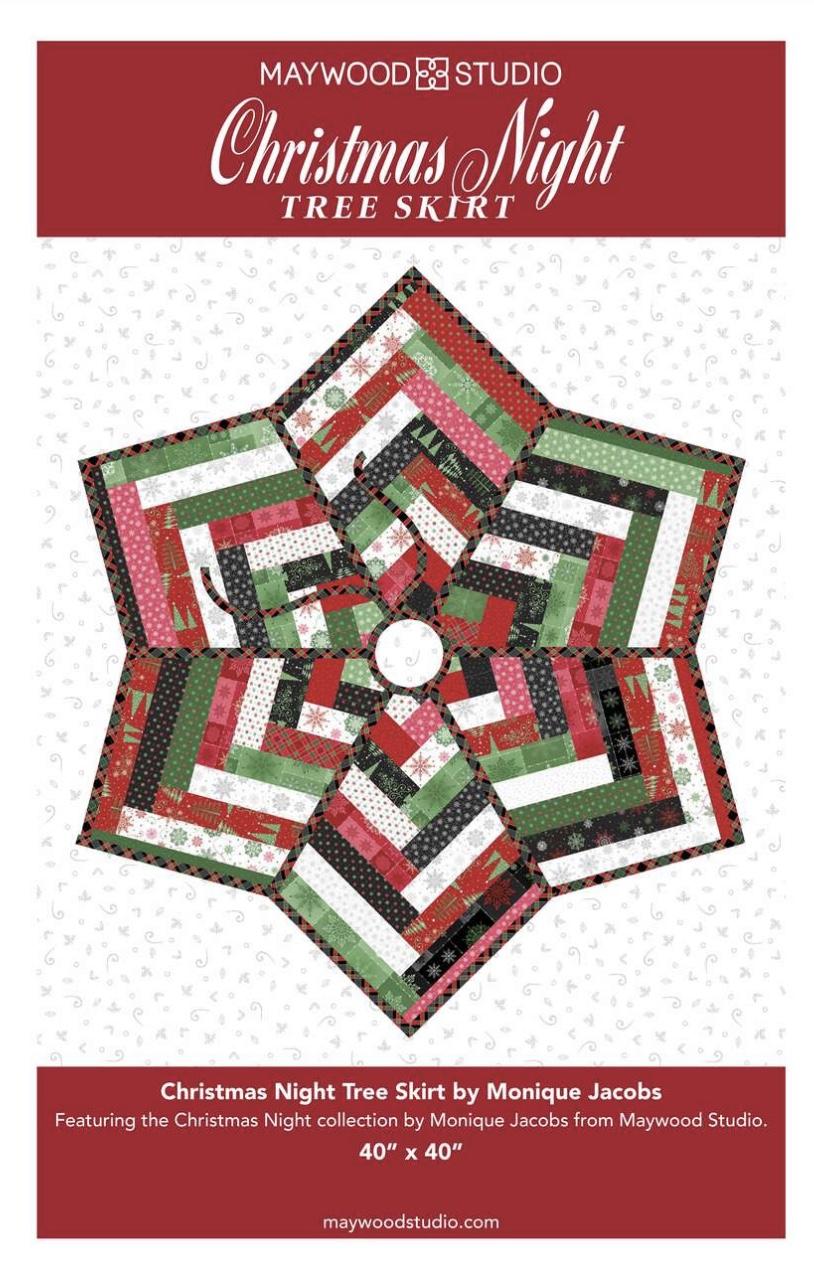 Christmas Night Tree Skirt - Downloadable PDF