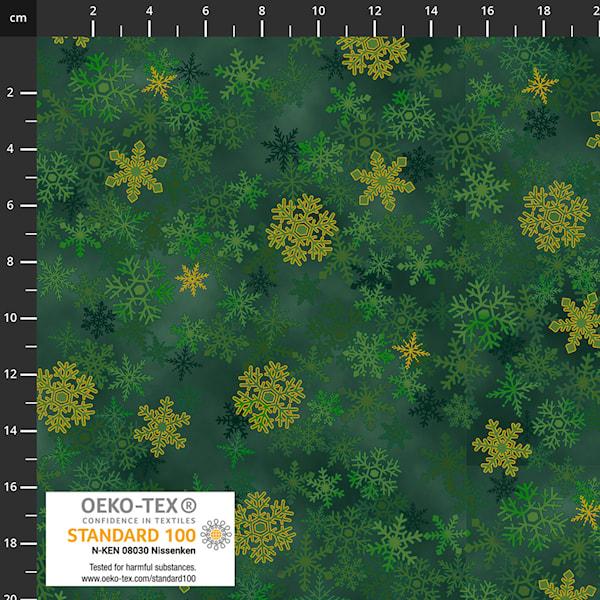 Christmas Stars by Stof - Green - 4592-007