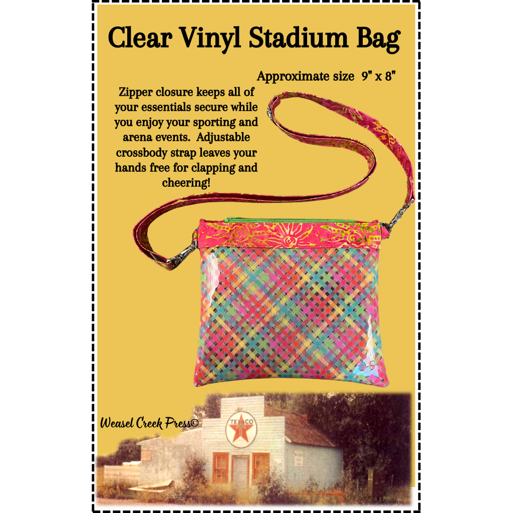 Clear Vinyl Stadium Bag -  Digital Download