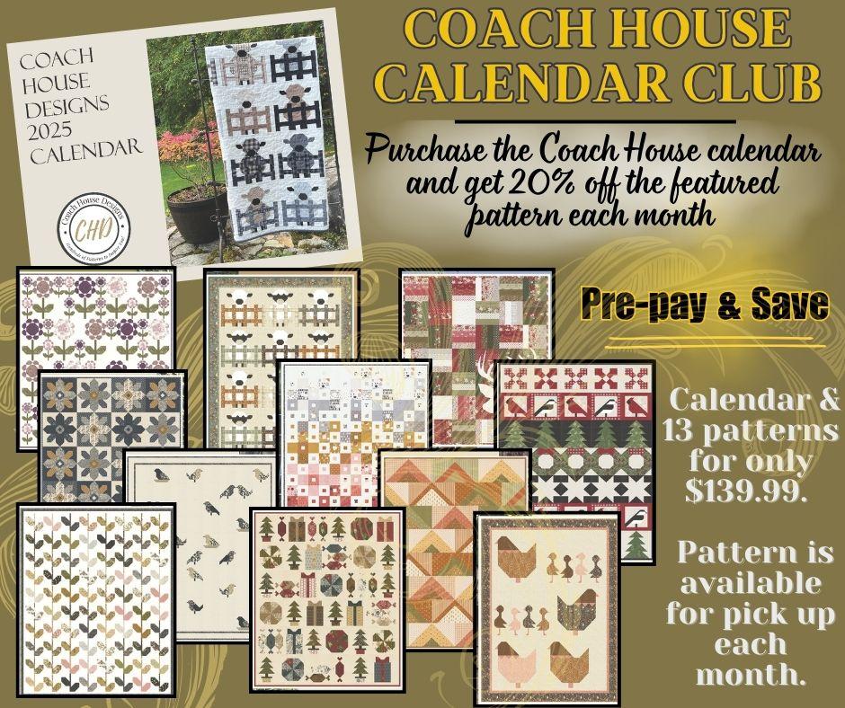 Coach House Designs Calendar & Patterns - Full Year