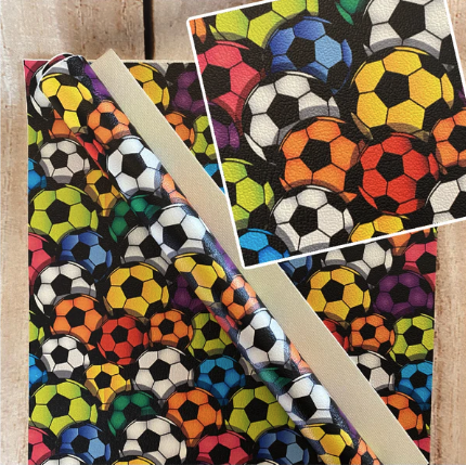 Colorful Soccer Balls - 12in x 53in
