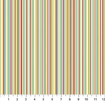 Country Mouse - Barcode Stripe - White Multi - DP29012-10