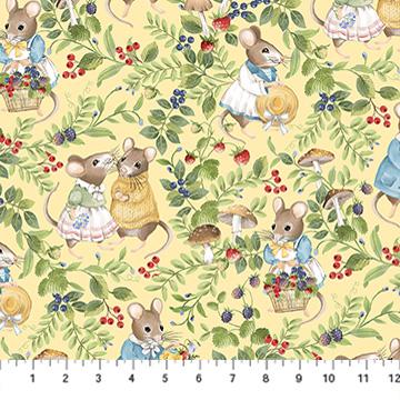 Country Mouse - Scenic Mice - Yellow Multi - DP29006-52