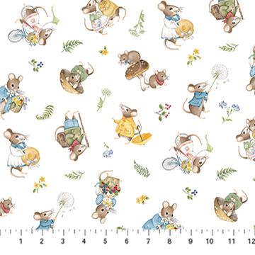 Country Mouse - Toss Mice - White Multi - DP29007-10