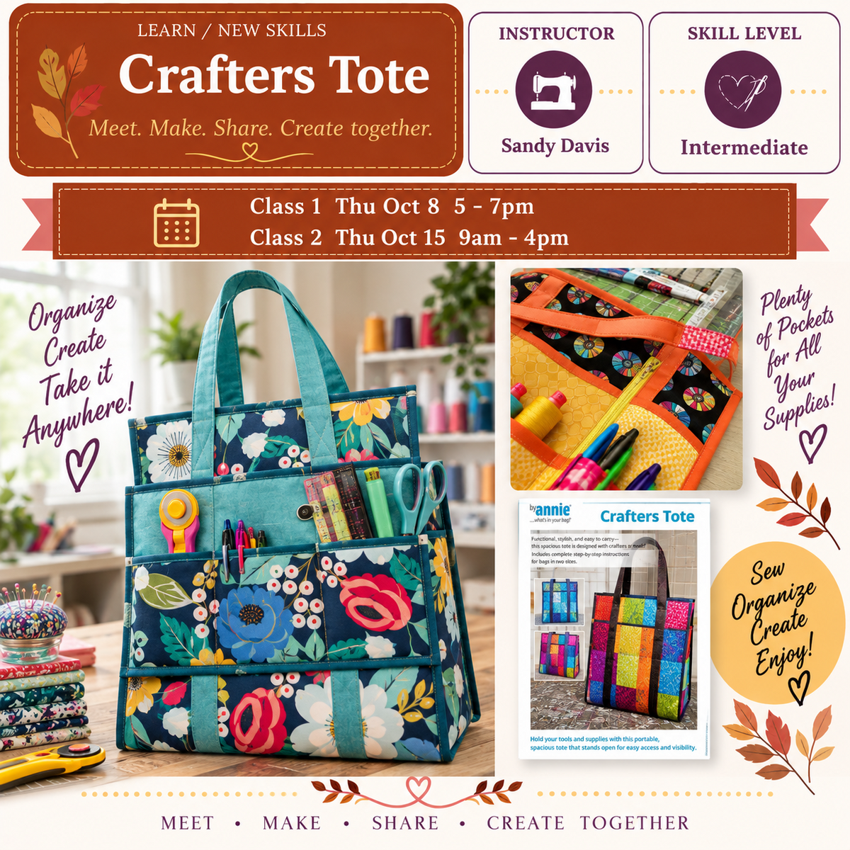 Crafter's Tote - Starts Thu Oct 8 @5pm