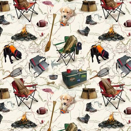 Cream Camping Tools 6 Inch repeat # 2063-44