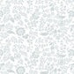 Cream & Sugar XII White on White Stylized Leaves & Vines - 8012S-01W