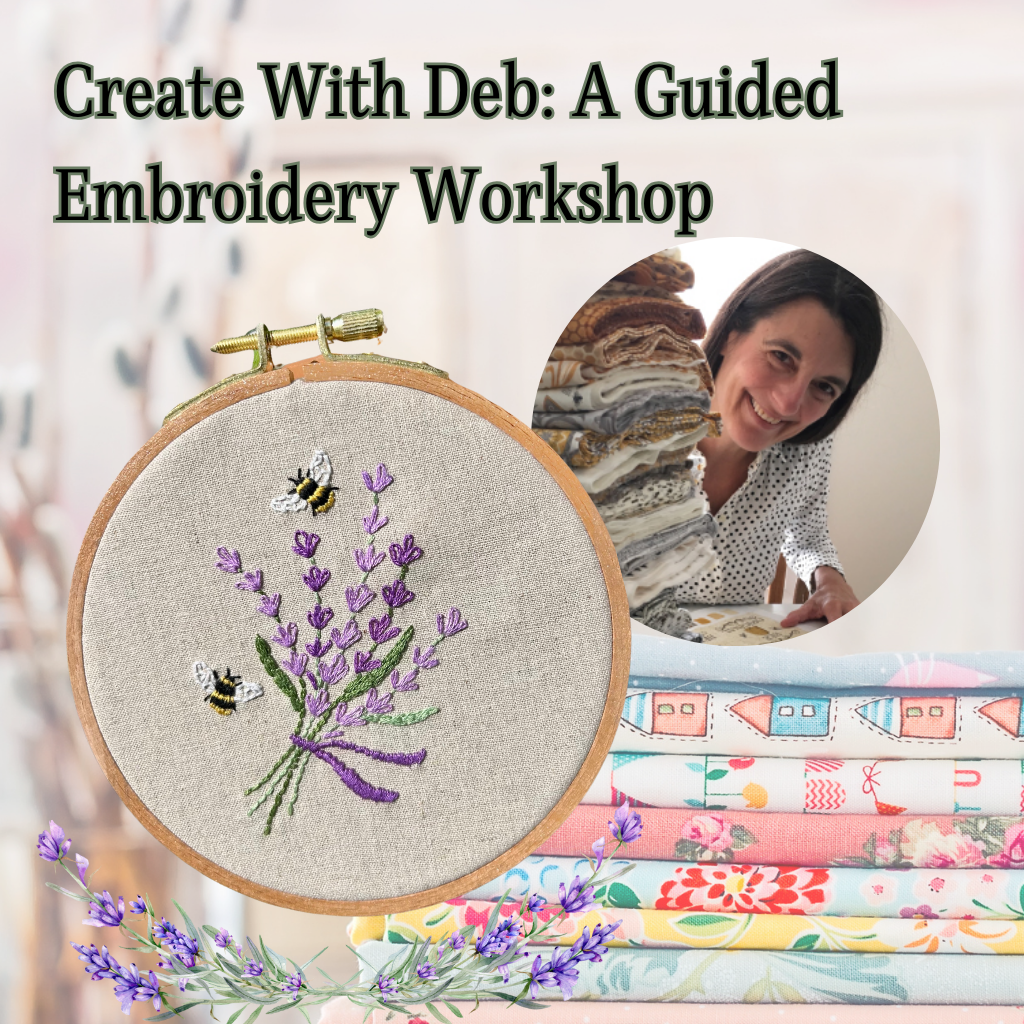 Create With Deb: A Guided Embroidery Workshop - Apr 27 @9am