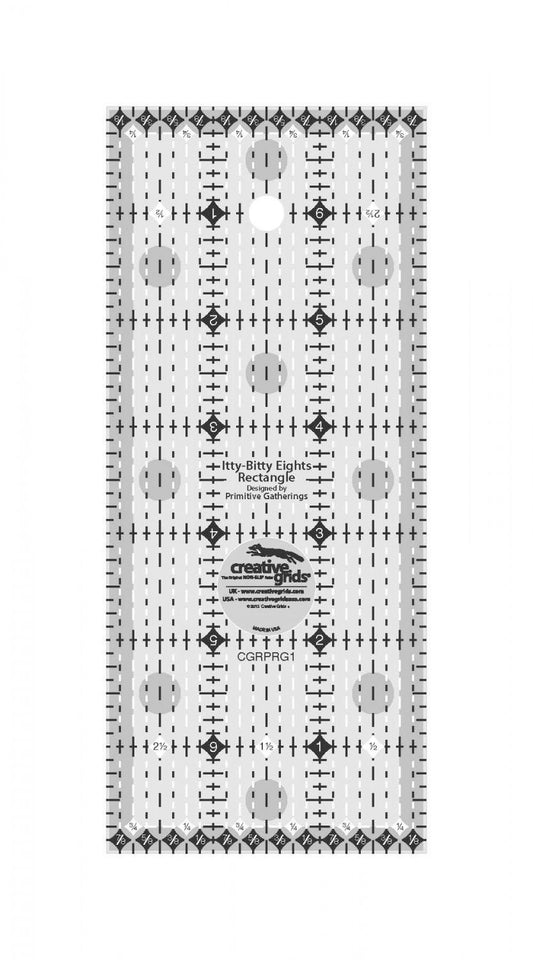 Creative Grid Charming Itty Bitty Eights Quilt Ruler  CGRPRG1 - SPECIAL ORDER