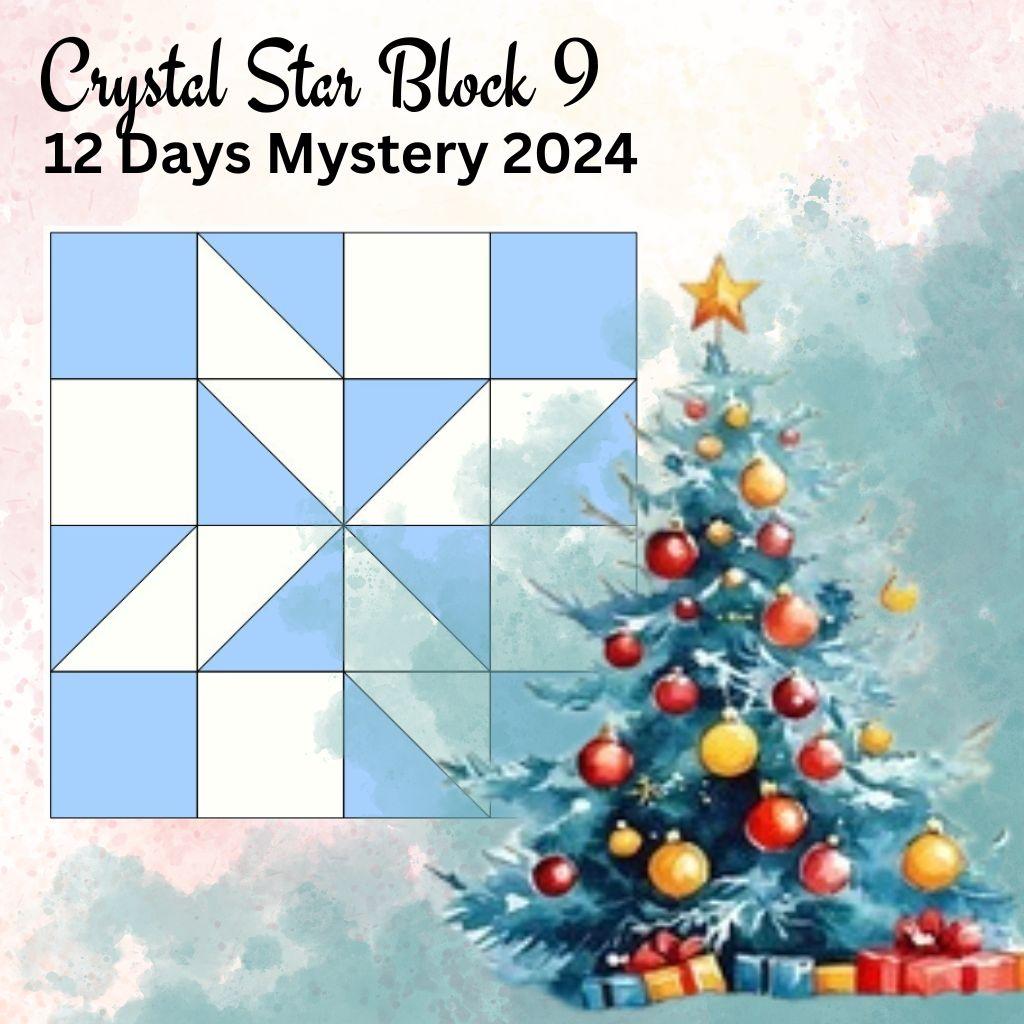 Crystal Star  Block 9  - Christmas Mystery 2024