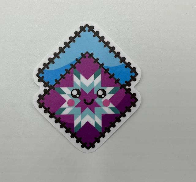 Cute Quilt Block Sticker