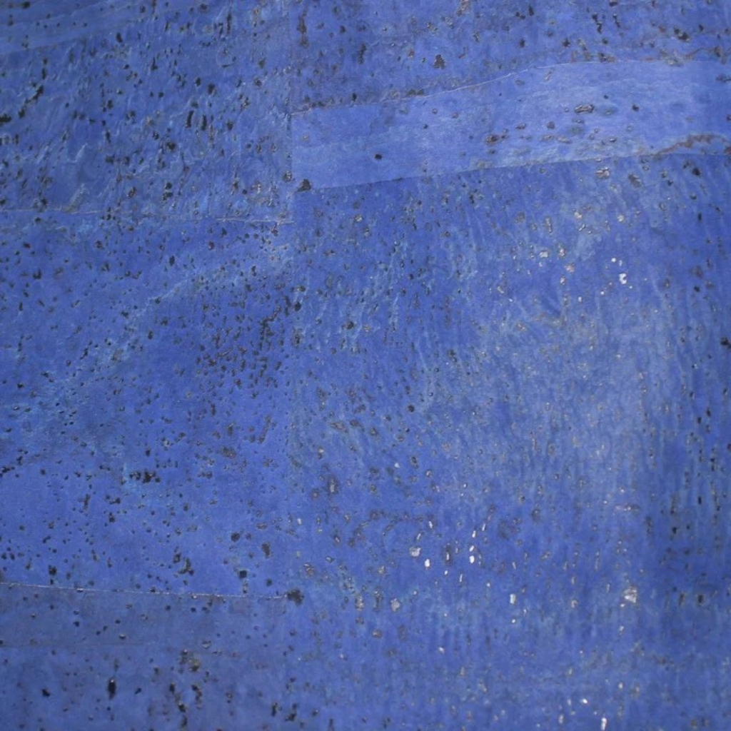 Denim Blue Cork Fabric 18x27"