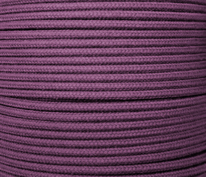 Dip Dyed Braided Cotton Cord - Deep Purple -  3/16"  30.5m(100 ft)