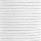 Dip Dyed Braided Cotton Cord - White - 3/16" x 30.5mm (100ft)