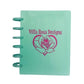 Discbound Storage Binder Teal With Villa Rosa Logo # VRDSBTEVR
