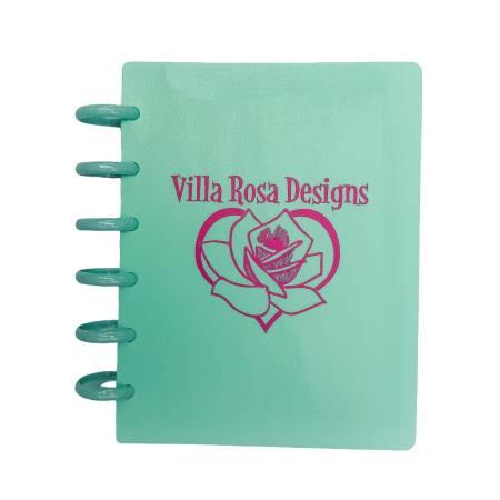 Discbound Storage Binder Teal With Villa Rosa Logo # VRDSBTEVR