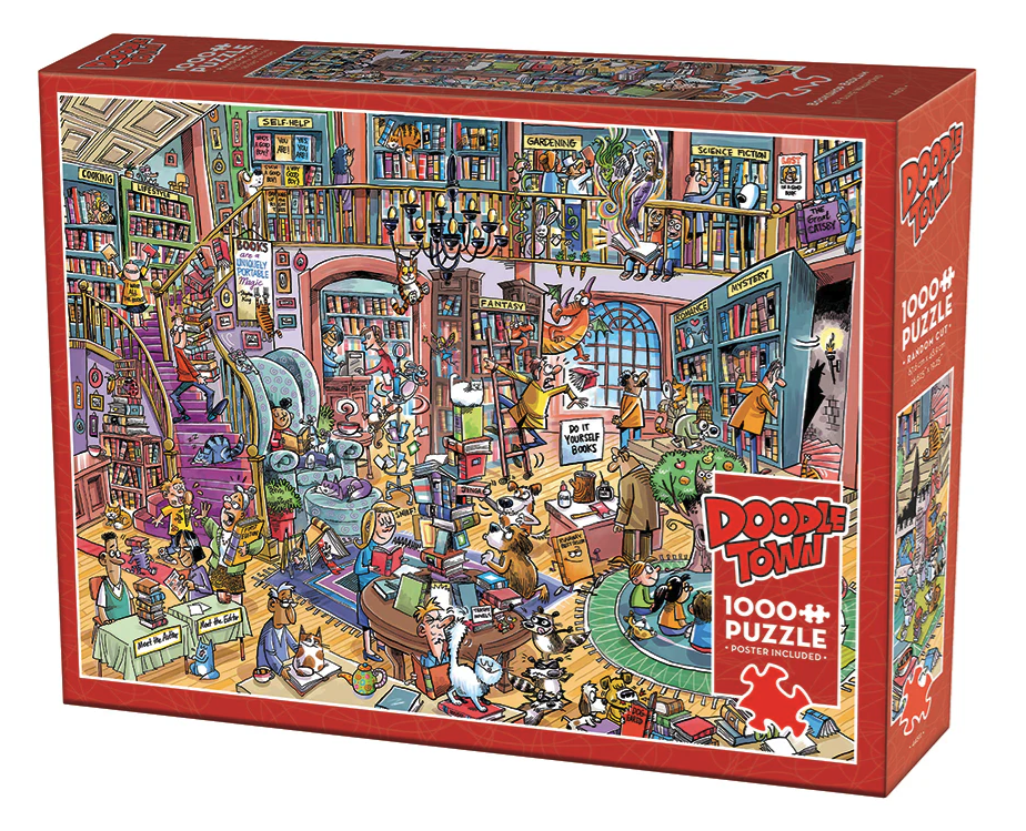 Doodle Town Bookshop Bedlam - 1000 piece - 44511