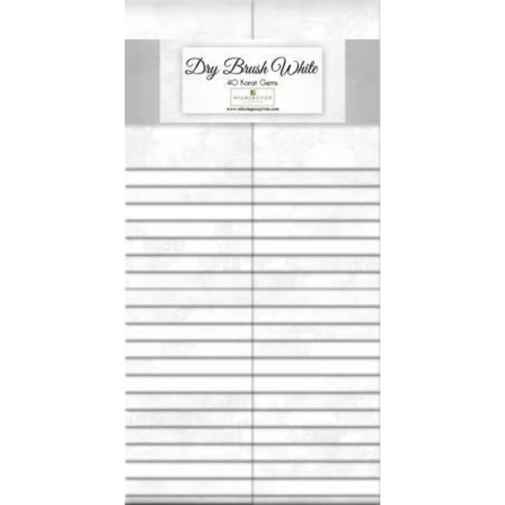 Dry Brush White, 2.5" Strips 40pcs - Q842-86-842