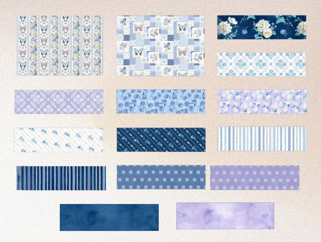 Early Blooms Block of the Month Fat Quarter Bundle - 15 Pack
