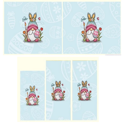 Easter Gnomes Blue Chapstick & Gift Card Printed Vinyl