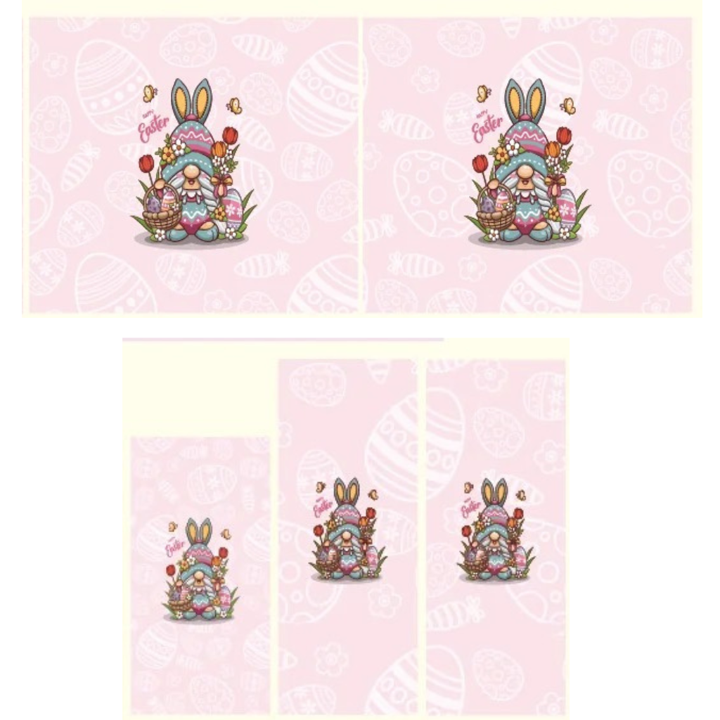 Easter Gnomes Pink Chapstick & Gift Card Printed Vinyl