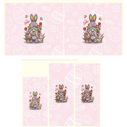 Easter Gnomes Pink Chapstick & Gift Card Printed Vinyl