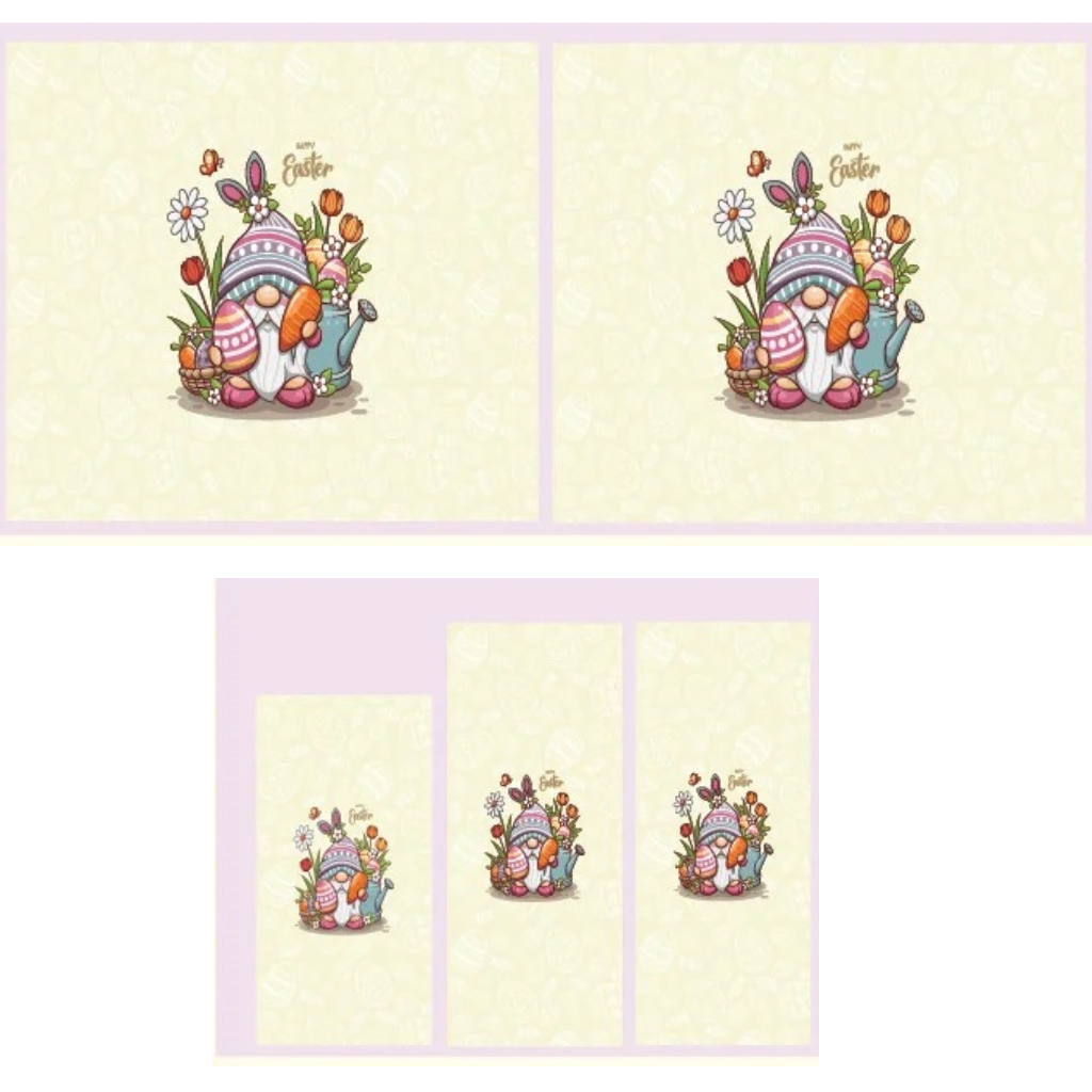 Easter Gnomes Yellow Chapstick & Gift Card Printed Vinyl